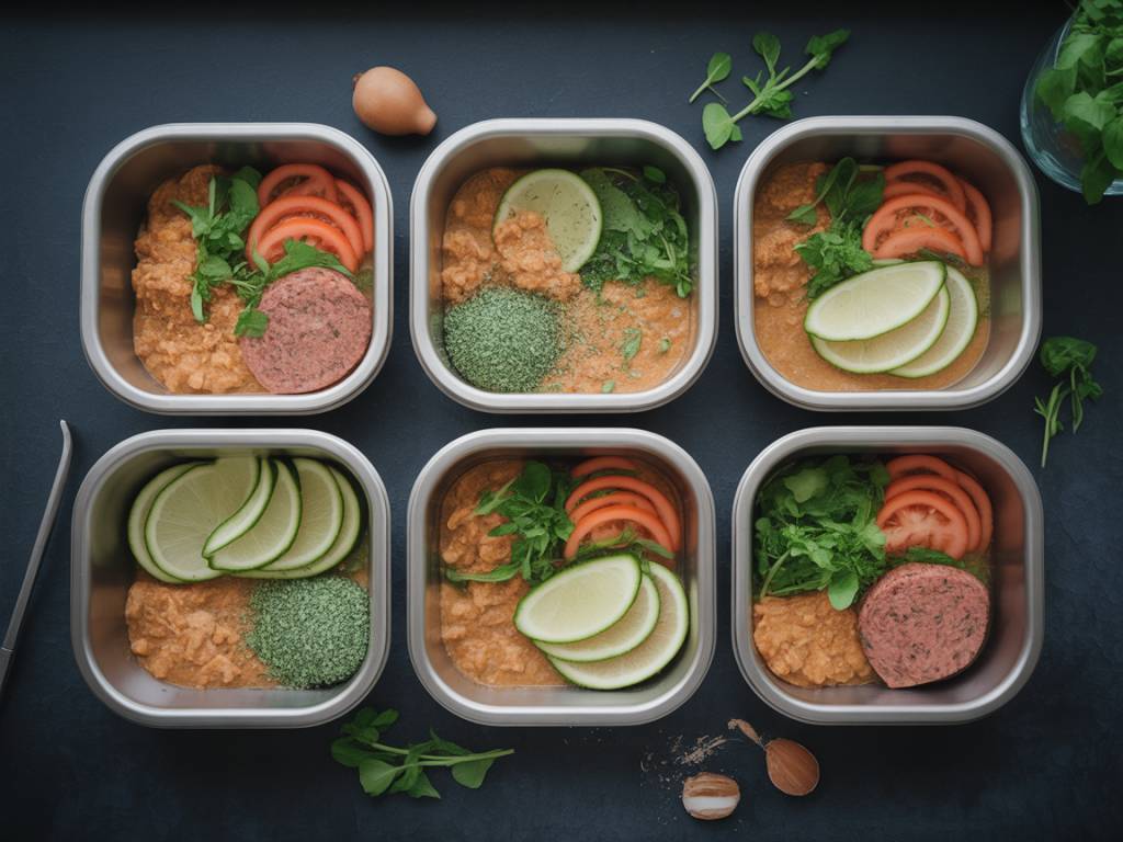 Batch cooking vegan pour sportifs pressés : 7 menus complets pour une semaine de repas sains et protéinés
